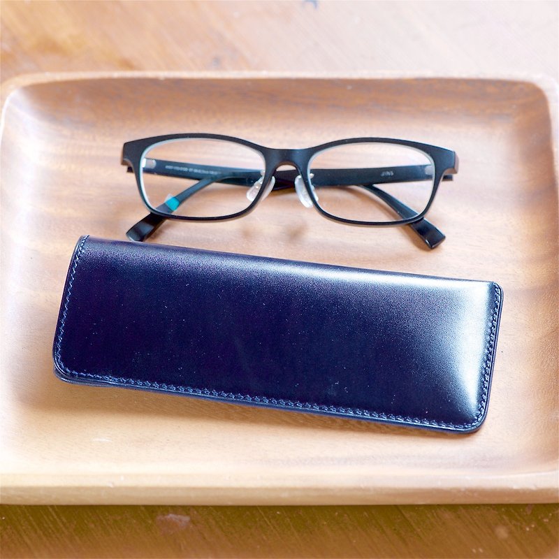 Slim glasses case color order - กรอบแว่นตา - หนังแท้ สีเขียว