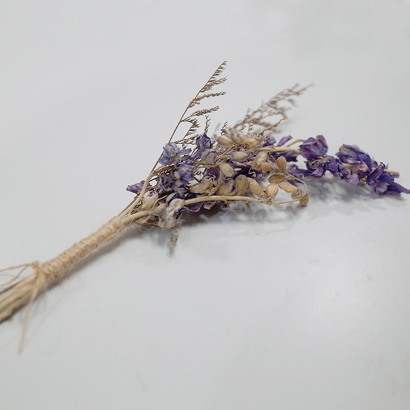 [Q-かわいい]古典的な大きな嚥下乾燥小さな花束 - 観葉植物 - 寄せ植え・花 パープル