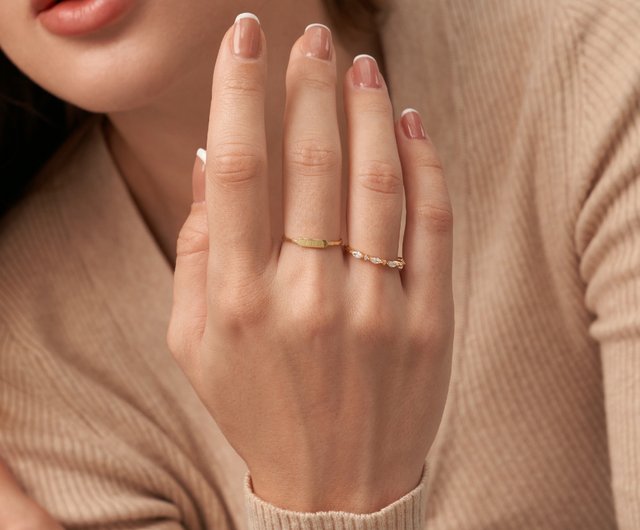 Simple on sale dainty rings