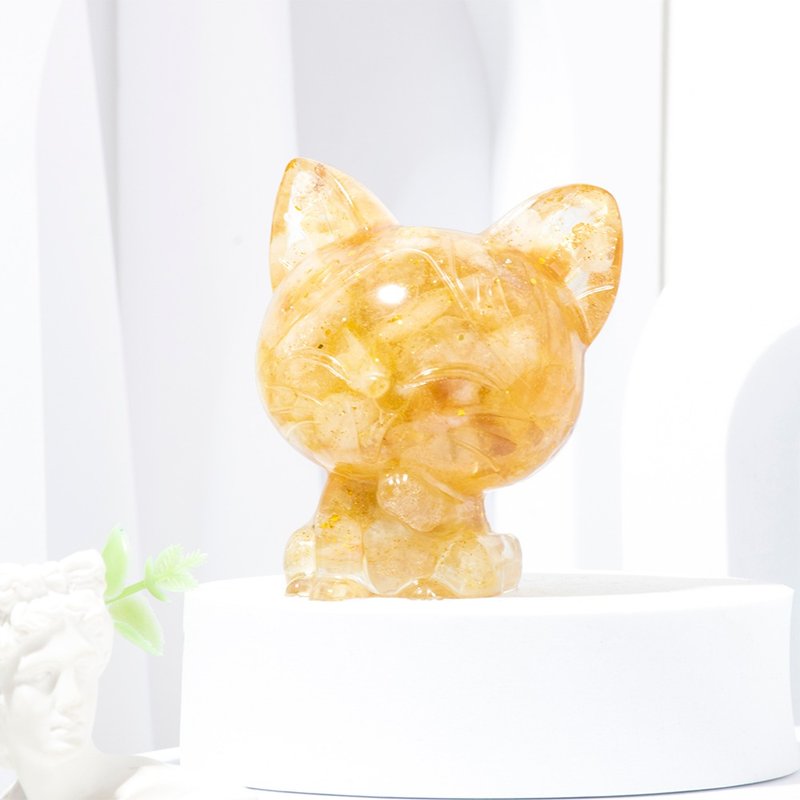 【許願萌寵】【招財貓】多種水晶可選 - 擺飾/家飾品 - 水晶 多色