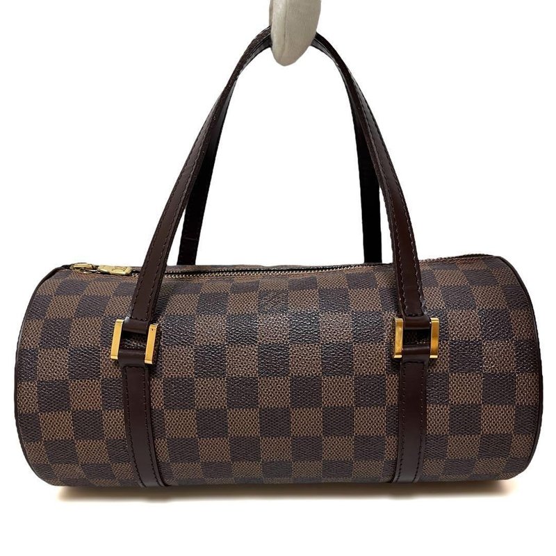 本物 Louis Vuitton ルイヴィトン パピヨン 26 PM ハンドバッグ ダミエ PVC レザー ブラウン エベヌ N51304 中古 - 手提包/手提袋 - 其他材質 咖啡色