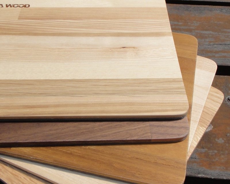 Energy health stitching solid wood mouse pad - แผ่นรองเมาส์ - ไม้ สีนำ้ตาล