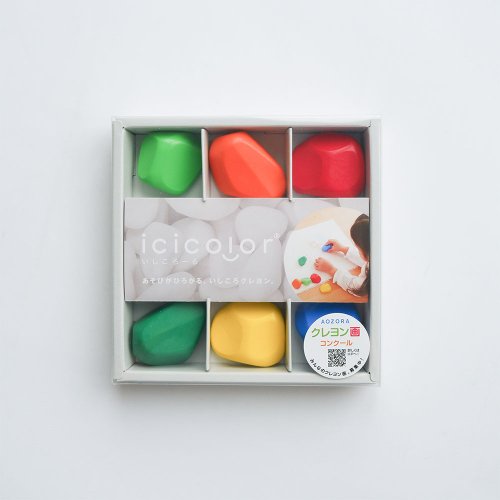 Ooyii吾憶 【AOZORA】BabyColor滾滾石手握蠟筆 - 盒裝版 (6色)