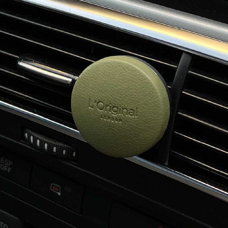 [Official Distributor] British L'Original Royal Lambskin Car Fragrance Gift Box Racing Green - น้ำหอม - หนังแท้ สีเขียว