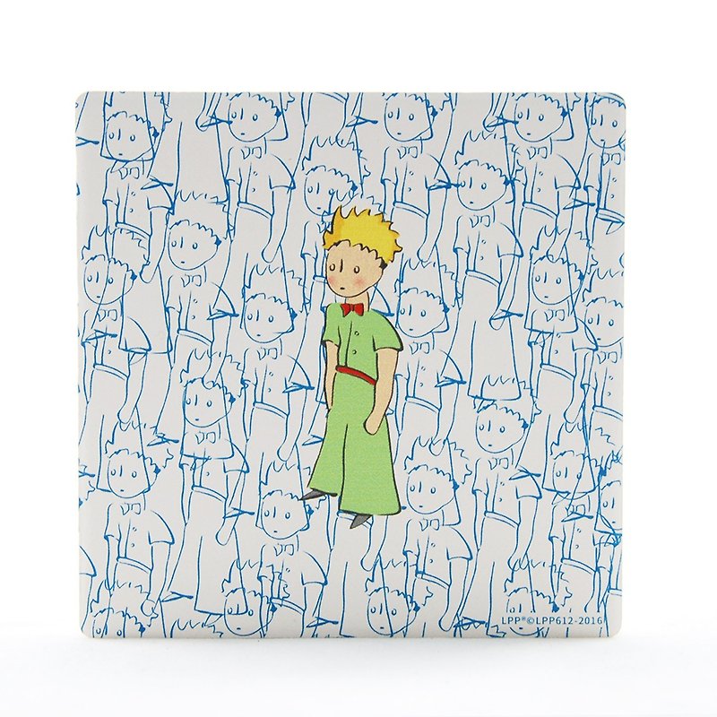 The Little Prince Classic authorization - water coaster: The Little Prince [silly] (circle / square) - ที่รองแก้ว - ดินเผา สีน้ำเงิน
