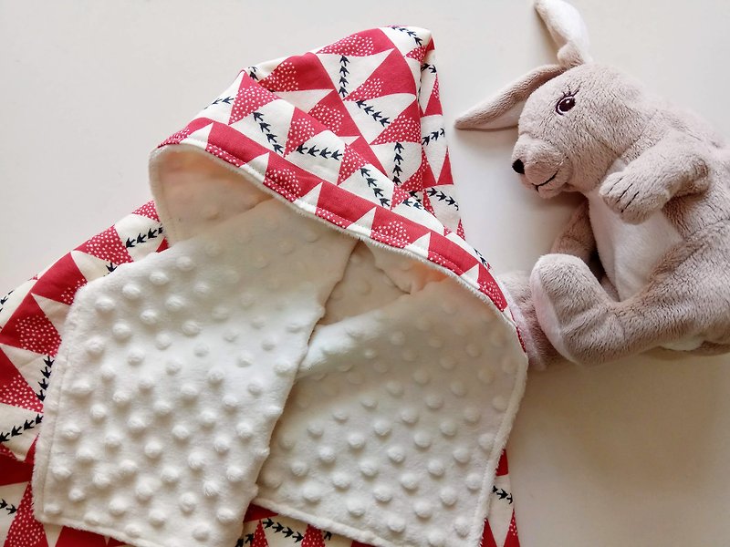 Mi Yue gift baby air-conditioning blanket steam seat blanket out blanket baby quilt - ของขวัญวันครบรอบ - ผ้าฝ้าย/ผ้าลินิน สีแดง