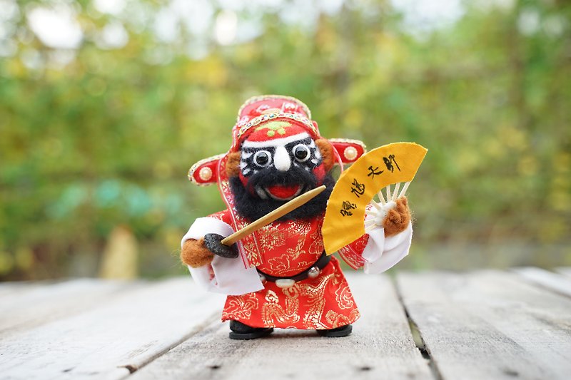 【Zhong Kui】Little Woolen Bougainvillea - Stuffed Dolls & Figurines - Other Materials Red