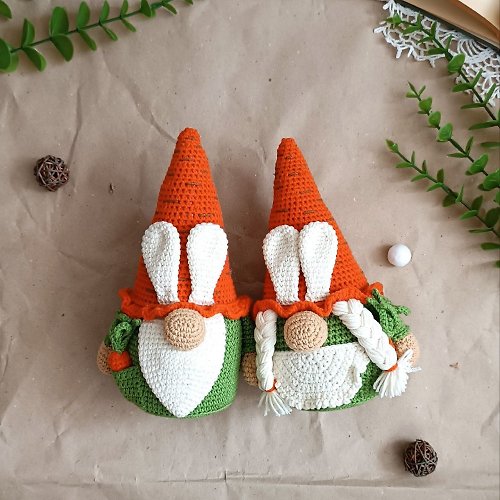 ToysByMommy Crochet pattern set carrot gnome