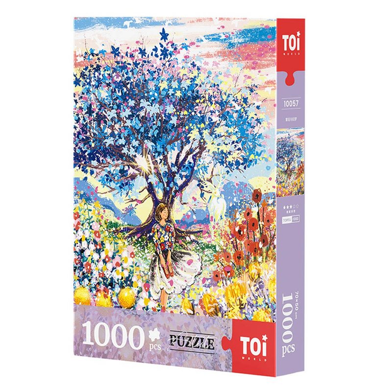 TOi Tuyi [Flowers and Old Dreams] Jigsaw Puzzle 1000 Pieces Illustration Board Game Father's Day Tanabata Gift - เกมปริศนา - กระดาษ หลากหลายสี