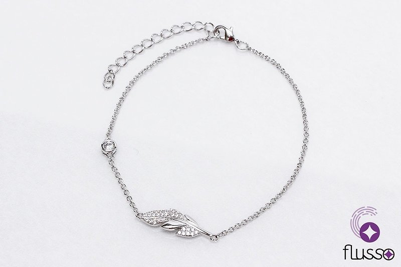 Lola Feather Bracelet - Bracelets - Other Metals Silver
