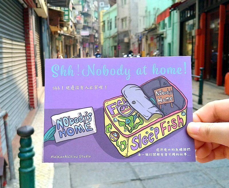 postcard                       - การ์ด/โปสการ์ด - กระดาษ สีม่วง