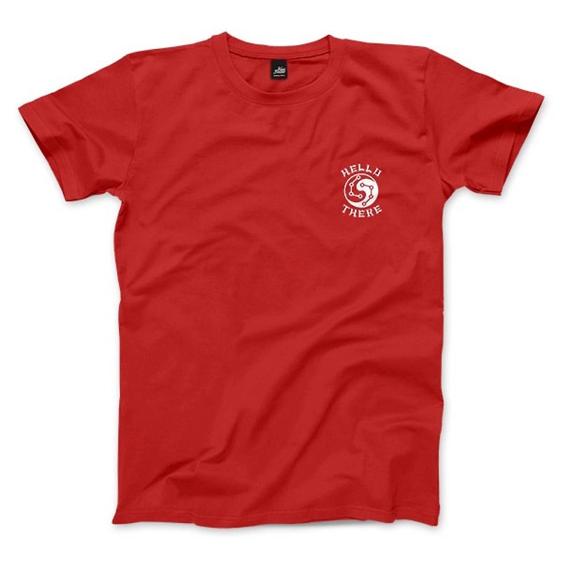 Tai Chi Dolphin - Red - Neutral T-Shirt - Men's T-Shirts & Tops - Cotton & Hemp Red