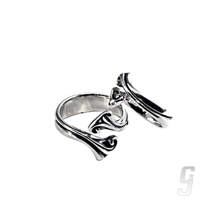 Tang Cao-Eternal Love Ring - Couples' Rings - Sterling Silver Gray