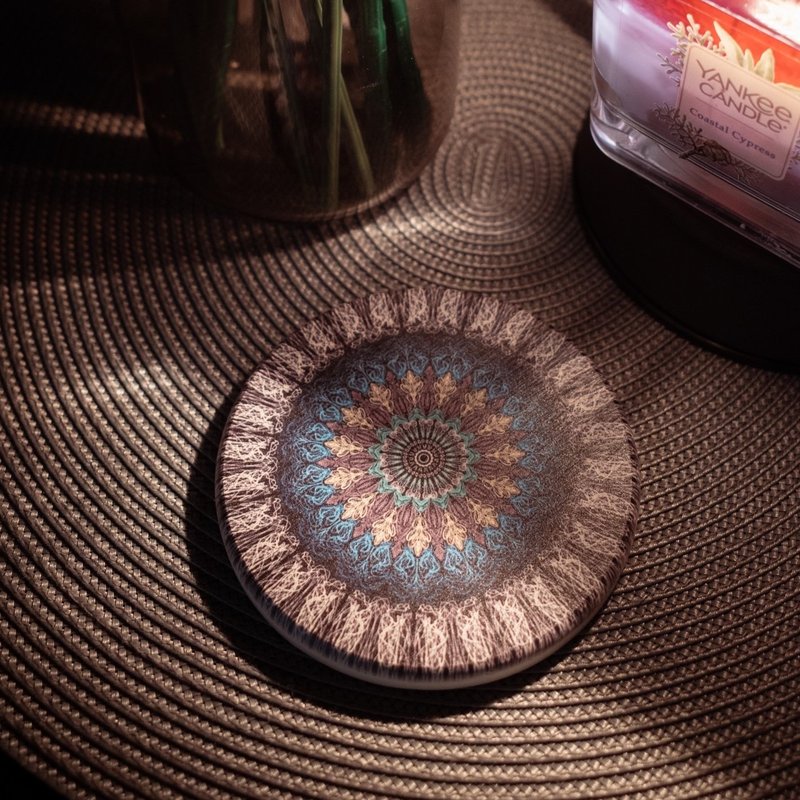 【Diatomite Coaster-Electric Soul】 - ที่รองแก้ว - วัสดุอื่นๆ สีดำ