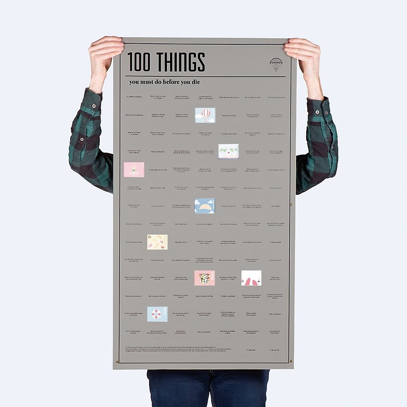 DOIY 100 Things To Do Before You Die - Calendars - Paper Gray