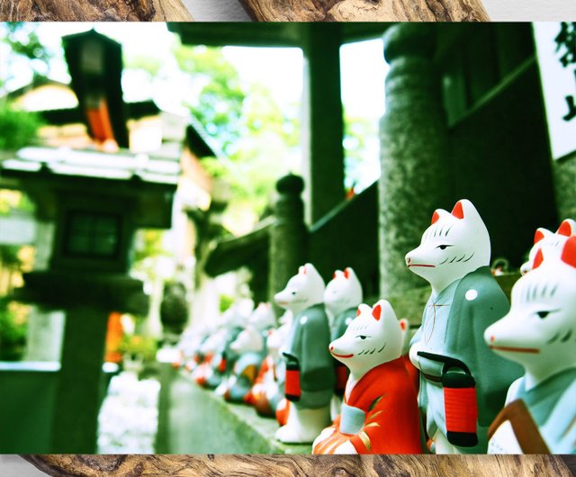 動物星球名信片 相片卡 狐狸大神fox In Kyoto Postcard 設計館多肉小星球plump Planet 卡片 明信片 Pinkoi