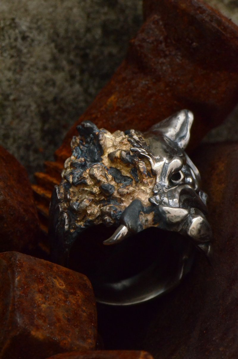 Molten Gold Cat Ring - แหวนทั่วไป - เครื่องประดับ สีทอง