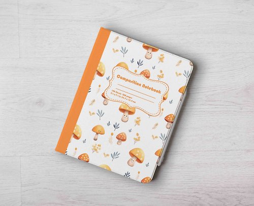 Gagby Design 蘑菇 Notebook 款 客製 iPad殼筆槽翻蓋式保護套Air 5 mini 6 Pro
