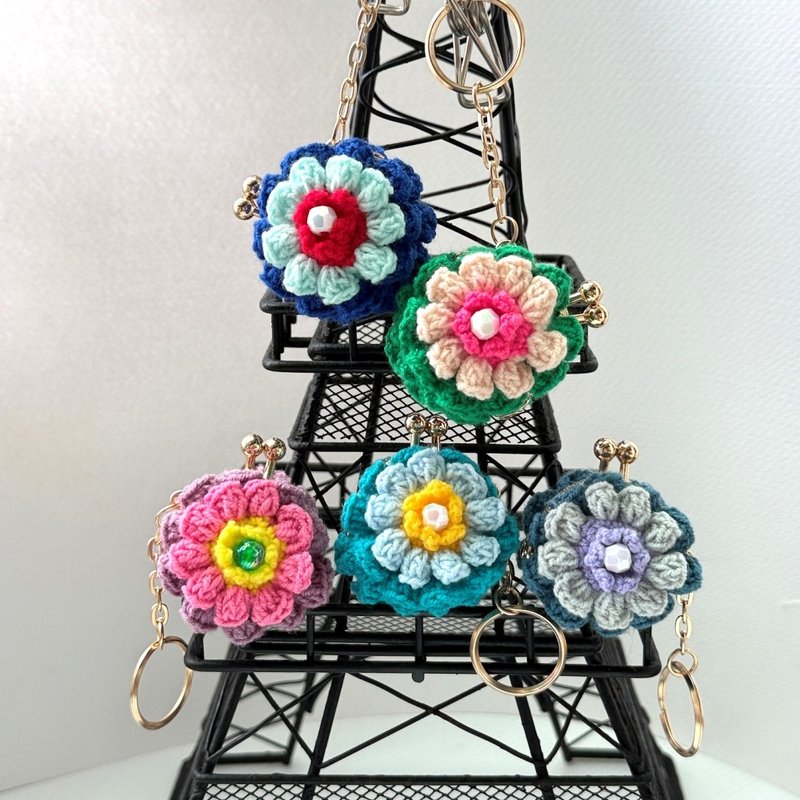 花語・迷你零錢包 | 3.5cm口金吊飾 - 零錢包/小錢包 - 其他材質 多色