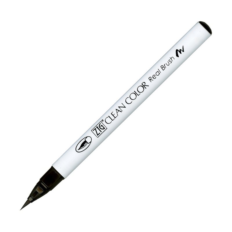 【Kuretake 日本吳竹】ZIG 彩繪毛筆 Natural Gray - 其他書寫用具 - 塑膠 灰色