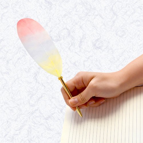 輕書寫・Quill Pen・質感系羽毛原子筆 日本Quill Pen 羽毛原子筆 Shell貝殼紋系列 S01 羽毛筆