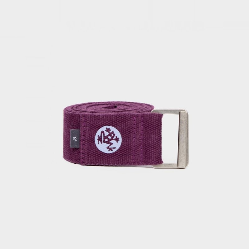 Manduka 純棉寬版244cm瑜珈繩-葡萄紫 - 運動配件 - 棉．麻 紫色