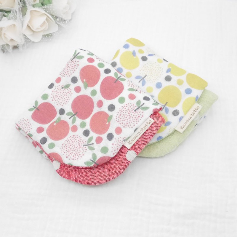 Apple&GreenApple Soft to the touch 8-ply gauze handkerchief Made in Japan Handmade 20×20cm/8×8inch - Handkerchiefs & Pocket Squares - Cotton & Hemp Multicolor