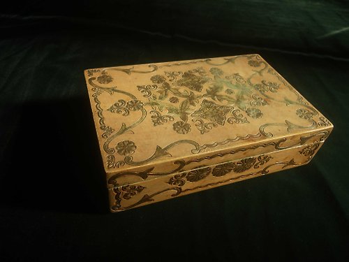 老時光OLD-TIME Vintage & Classic & Deco 【老時光 OLD-TIME】早期手工雕刻珠寶盒
