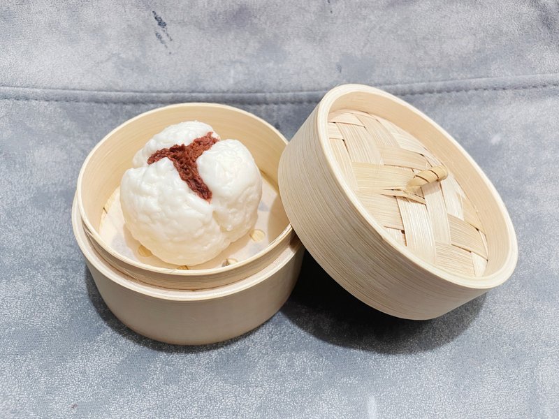 Dessert Candle Series- Barbecued Pork Bun Candle Gift Souvenir Hong Kong - เทียน/เชิงเทียน - ขี้ผึ้ง 