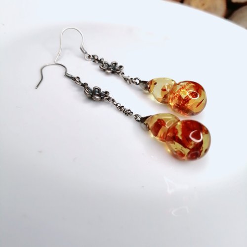琥珀 シルバー ピアス Amazon.co.jp: [Amber by Mazukna] 琥珀 ピアス ティアドロップ