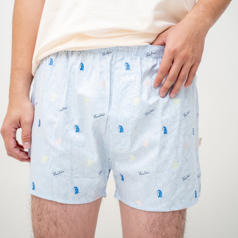 Egyptian Cotton Triangular Geometric Hedgehog Jacquard Pants-Total 5 Colors/Boxer Pants/Ping Pants/Men's Underpants - Men's Underwear - Cotton & Hemp Multicolor