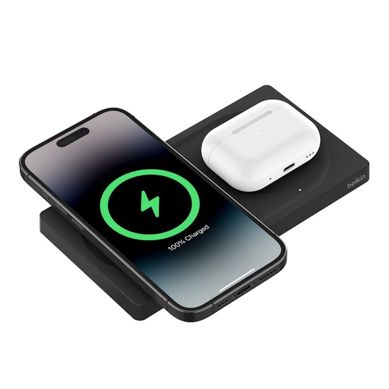 MagSafe 2-in-1 Wireless Charging Pad 15W (Black) - Phone Accessories - Other Materials 