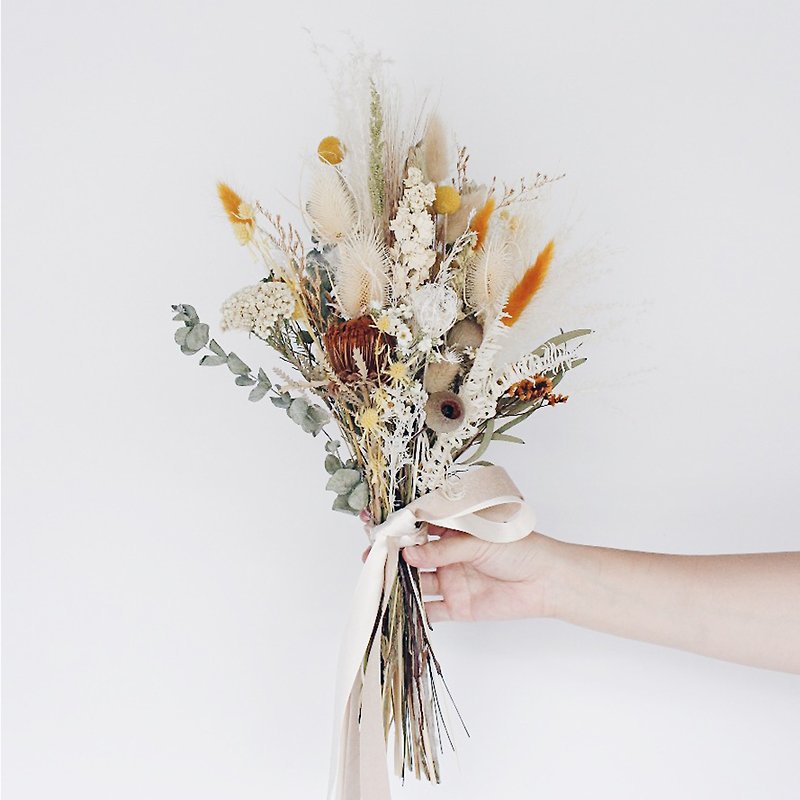 Dry Flower Bouquet! [The Goddess of the Earth-Demeter] Wedding Dry Flower Bouquet M - Dried Flowers & Bouquets - Plants & Flowers Yellow