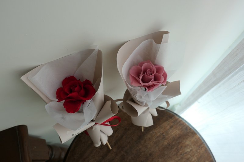 [Good Flowers] Your Only Valentine's Day Bouquet Single Everlasting Rose Bouquet - ช่อดอกไม้แห้ง - พืช/ดอกไม้ 