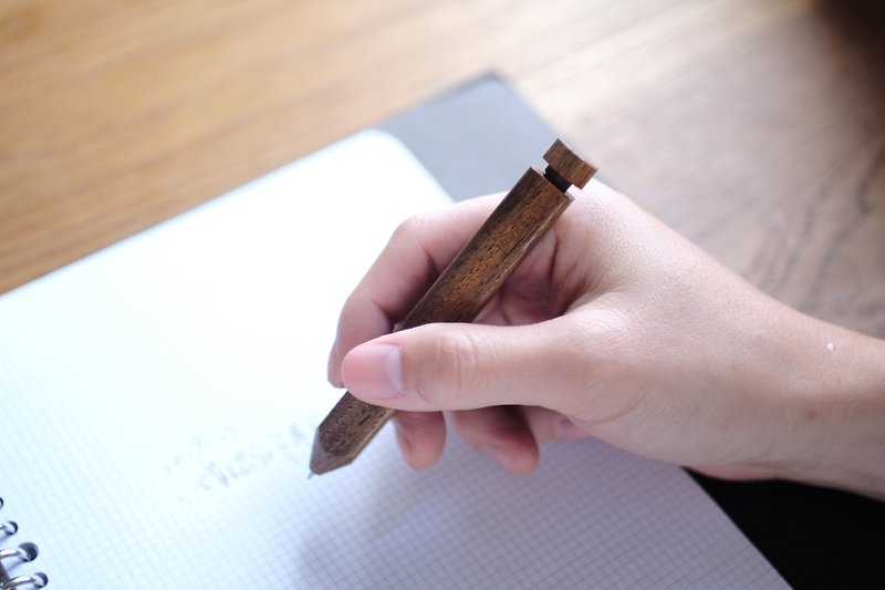 Ballpoint Pen-Teak l Wooden Stationery 0.38 / 0.5mm - ปากกา - ไม้ สีนำ้ตาล