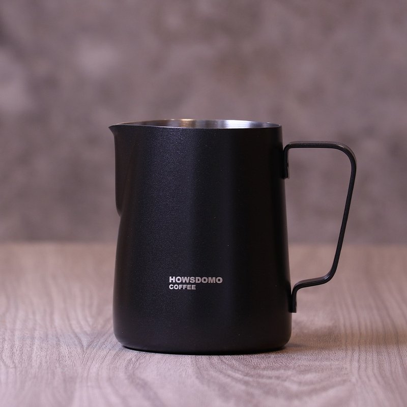 (1件也能客製化)尖嘴斜口拉花杯-600ml(黑) - 咖啡壺/手沖壺 - 不鏽鋼 黑色