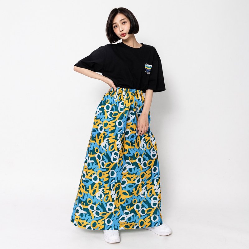 Graffiti Camouflage Waterproof Rain Skirt-Green Bottom - Umbrellas & Rain Gear - Plastic Green