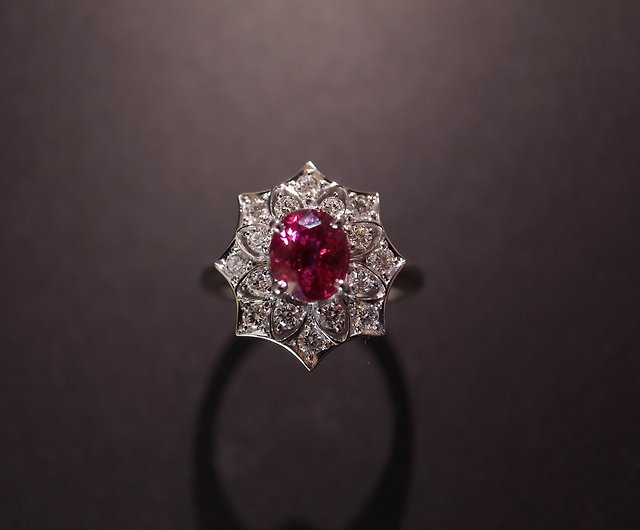 Ruby Diamond Pt900 Ring, GIA Certified 1.07Cts Mozambique - Shop