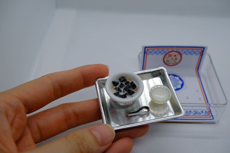 微縮 椰汁涼粉一套 擺設 (連盒) - 鑰匙圈/鑰匙包 - 其他材質 