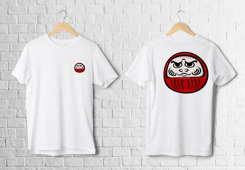 【I ROAR 】Daruma 不倒翁/厚磅棉T/潮流可/訂製 - 男 T 恤 - 棉．麻 