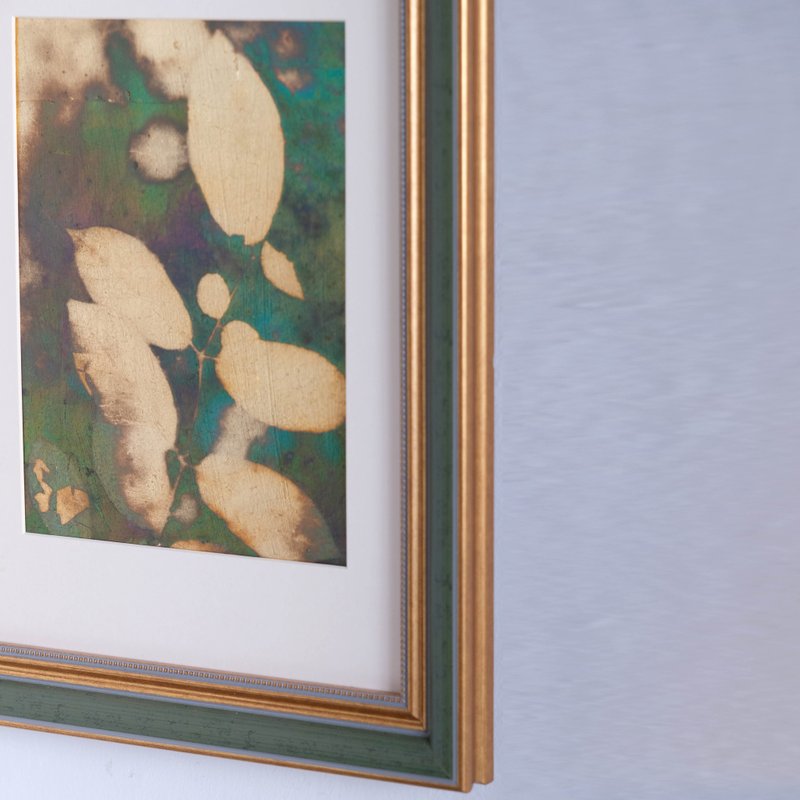 植物燒箔畫   #4 - 擺飾/家飾品 - 銅/黃銅 橘色