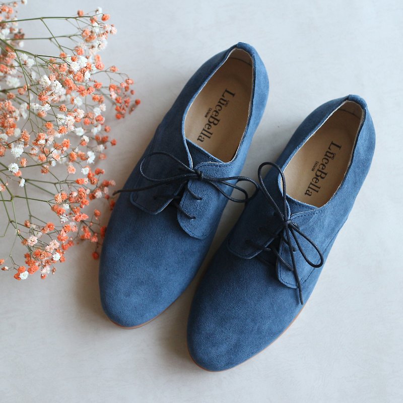 【Daydream】3M Waterproof Oxford Shoes - Dark Blue - รองเท้ากันฝน - หนังแท้ สีน้ำเงิน