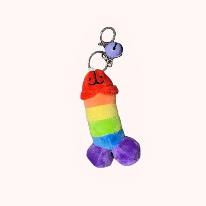 Rainbow Little Penny Keychain - Charms - Cotton & Hemp 