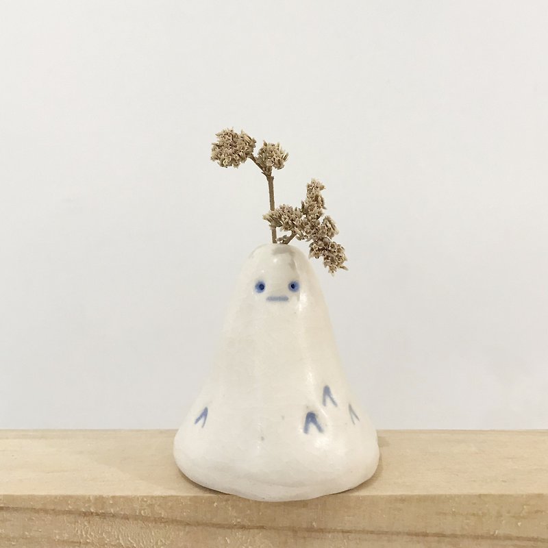 バグ|ミニフラワーオーガナイザー|卓上ビュー|陶器の装飾 - 花瓶・植木鉢 - 陶器 ホワイト