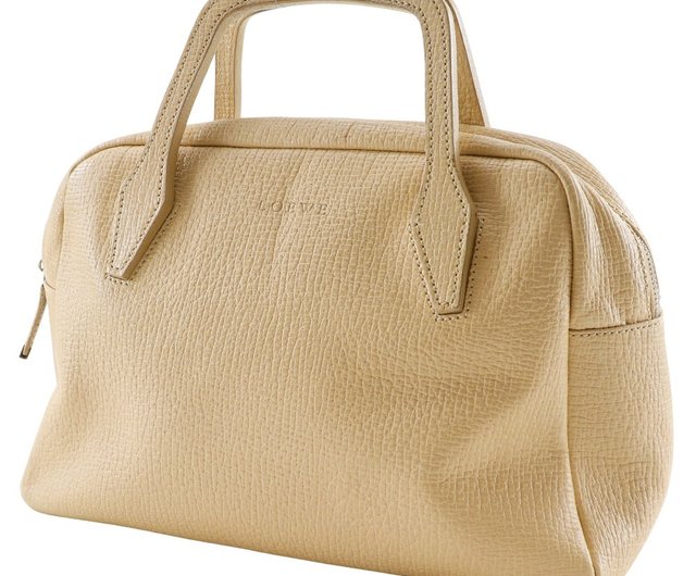 日本直送】ロエベ LOEWE ハンドバッグ ベージュ 型押しレザー