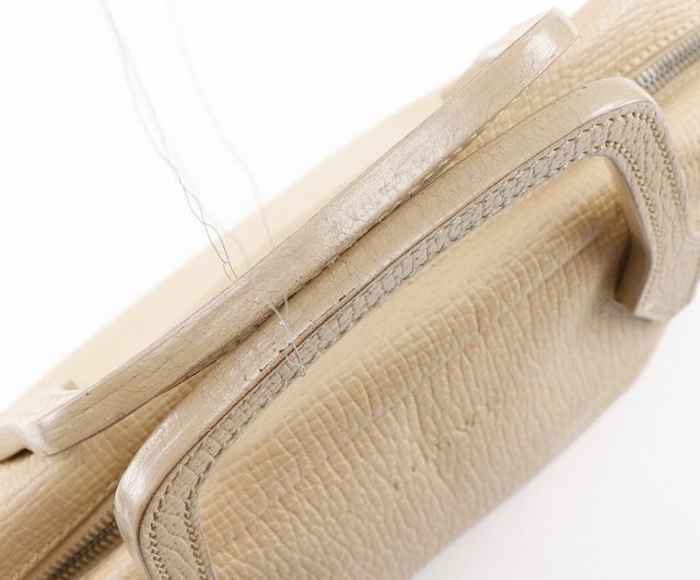 LOEWE ベージュ レザー ハンドバッグ 日本直送】ロエベ LOEWE ハンドバッグ ベージュ 型押しレザー