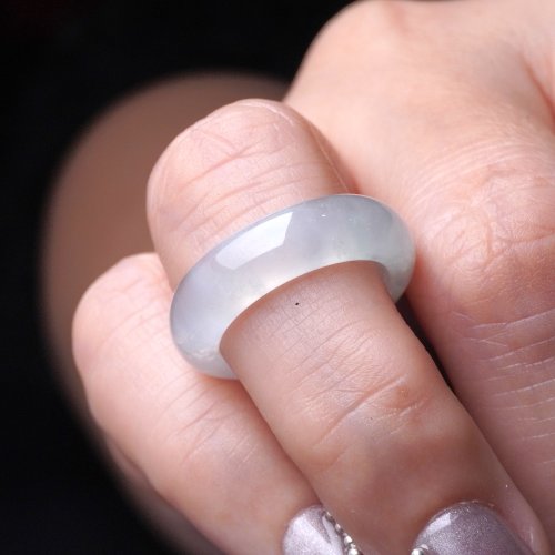 瓔珞珠寶盒 E.L.Jewelry Box 冰種翡翠戒指戒圈 | 國際10圍 | 天然緬甸玉翡翠A貨 | 送禮