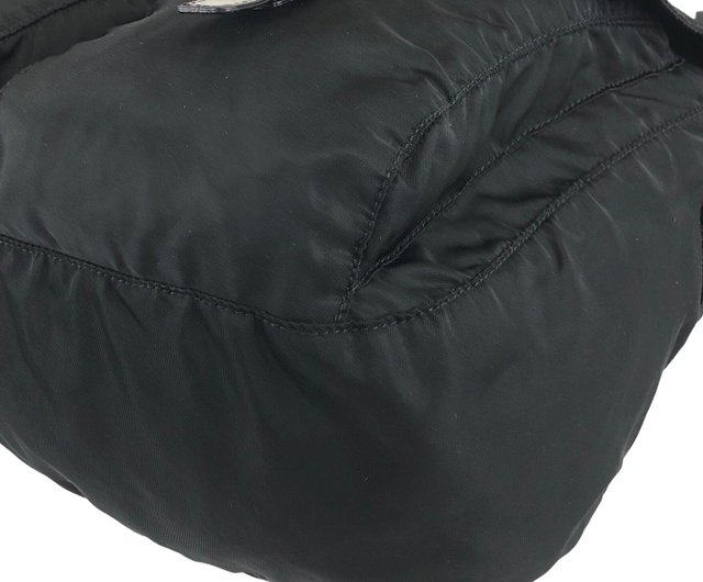 日本直送 名牌中古包 】PRADA プラダ ショルダーバッグ ブラック 日本直送 名牌中古包 】PRADA プラダ ショルダーバッグ ブラック