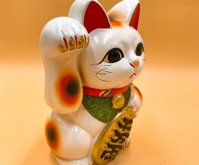 江戸御縁物語 伝統陶器千万ゴールド招き猫貯金箱 3サイズ - ショップ 