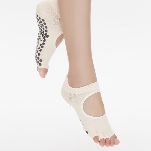 CLESIGN 台灣代理 【Clesign】Toe Grip Socks 瑜珈露趾襪 - Beige